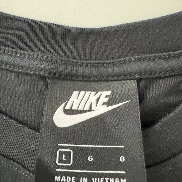 Nike Black and Blue Long Sleeve Tee with Bold Swoosh - Picture 3 of 3